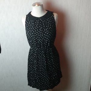 Elle Polka Dot Dress Peter Pan Collar